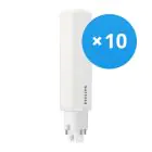 Mehrfachpackung 10x Philips Corepro PL-C LED 6.5W 600lm - 830  | Ersatz für 18W