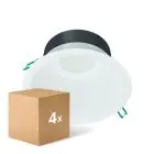 Mehrfachpackung 4x Philips LED Deckenstrahler Coreline DN142B Aluminium Weiß 19.2W 2300lm 60D - 830  | Ausschnitt 200mm - IP20 - Weiß Reflektor