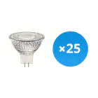 Lot 25x Spot LED GU5.3 MR16 4.4W 345lm 12V 36D - 827  | Dimmable - Remplacement 35W